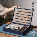張小鳳文房四宝套装毛笔套装笔墨纸砚台印章毛笔初学者书法入门书法套装【青青子衿礼盒】