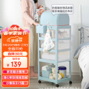 也雅（Yeya）婴儿置物架小推车宝宝用品收纳架月子零食架卧室玩具架食品级材质