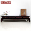 贡艺名居 血檀（学名：染料紫檀）客厅电视柜中式地柜实木电视机柜影视柜简约素面储物柜