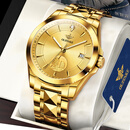 欧品客劳力土一帆风顺原装进口手表男士机械表足金9999十大名牌男表 全金金面-享全国专柜终身质保服务 进口机芯 12mm 厚度
