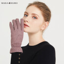 玛丽亚古琦(MARJA KURKI)羊毛手套女冬季保暖 纯色简约手套 柔软的触摸 紫色