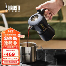 比乐蒂（Bialetti）摩卡壶手冲意式咖啡壶意大利双阀特浓便携 黑金2杯份