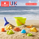 科巢儿童沙滩玩具套装挖沙铲子水桶宝宝玩沙子沙漏挖土工具沙滩车 软胶沙滩玩具 10件套