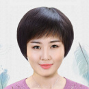 唐妮 中老年假发女士真发 妈妈短发 老年人短直发 化疗假发发套 全真发 手织顶心头璇 五件套 自然黑均码