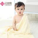 洁丽雅（Grace）A类婴儿浴巾男女宝宝洗澡巾柔软珊瑚绒新生儿用品大毛巾被1*1.2米