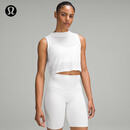 lululemon丨Flow Y 女士运动二合一短款背心 LW1CMYS 白色 S /6