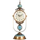 北极星（POLARIS）座钟金属陶瓷台钟玉石精致书房摆钟个性时尚钟表 6902-1