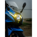 宁点必鹰GSX250R摩托车前大灯天使眼改装升级LED透镜大灯总成氙气灯 七光幻彩版（APP可控 变色）