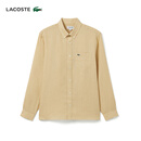 LACOSTE法国鳄鱼男装经典商务通勤日常纯色长袖衬衣衬衫|CH2188 IXQ/可颂色 40 /175