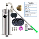 摇水泵手动压水井家用摇水机不锈钢加厚井水井头老式抽水泵吸水器 加厚水泵3个皮碗25毫米快插接头