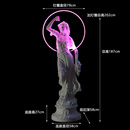优观复古天使摆件四季女神雕像家居花园庭院婚庆大型景观酒吧灯光雕塑 夏款仕女+27底座+灯光