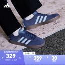 adidas「T头鞋」VL COURT 2.0复古麂皮板鞋德训鞋阿迪达斯轻运动 深蓝/粉蓝/树脂黄 38