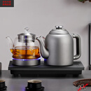 高端品质吉谷钛合金全自动底部双上水纯钛烧水壶茶台茶桌嵌图 蒸茶款（纯钛）接桶装水款