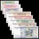 全新UNC  欧洲白俄罗斯卢布纸币收藏 8张纸币/枚套(1-1000卢布)