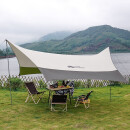 牧高笛（MOBIGARDEN）六角天幕户外露营遮阳防晒防雨天幕俊庭升级版 NX20661014 橄榄绿