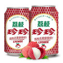 禧味整箱24罐珍珍荔枝饮料80童年回忆汽水小时候的味道碳酸老汽水 24听*330ml