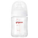 贝亲（Pigeon）玻璃奶瓶宽口径防胀气160ml S号奶嘴 1月+ AA186 