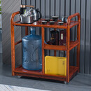 九鲤王府红木家具非洲花梨（学名：刺猬紫檀）小茶桌茶几实木新中式茶水柜泡茶桌移动烧水茶车茶台边桌角几Q 电热炉茶几：长70*宽43*总高76(面高65)c