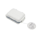 阡囤日本进口防潮药盒便携分装一周随身小号薬盒药丸药片收纳盒大容量 白色