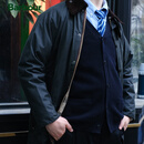 Barbour黑标 英国Barbour beaufort油蜡夹克涂蜡风衣外套男中长款 现货 sage鼠尾草 L （40）