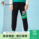 暇步士品牌童装男童裤子春秋装新款中大童长裤男童裤子时尚流行长裤 钻石黑 140cm