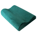 锦兔 波浪枕头枕芯男女成人家用海绵颈椎保健枕单人学生宿舍凉枕 丝绒款墨绿