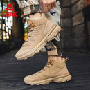 匹克（PEAK）态极征途3.0耐磨防滑舒适防泼水户外鞋男高帮增高休闲鞋男徒步鞋 泥沙黄 43