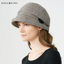 玛丽亚·古琦防寒帽后托堆堆帽修饰脸型羊毛混纺帽子女悠游自在6QQ150295灰
