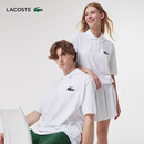 LACOSTE法国鳄鱼情侣款L.12.12系列80年代复古鳄鱼徽标宽松Polo衫|PH3922 001/白色 S /170