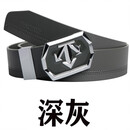 GOLF23新款高尔夫男士真皮腰带时尚简洁大方百搭男士皮带5色可选 深灰色