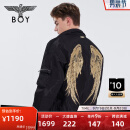 BOY LONDON潮牌短款棉服男女同款秋季立领黑色朋克外套N29007 黑色 M