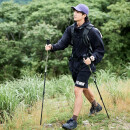 NatureHike挪客轻风三节碳素登山杖碳纤维户外伸缩徒步多功能专业登山杖外锁