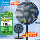 美的（Midea）【超级单品】七叶轻音立式电风扇家用柔风落地扇台式桌面小型风扇大风量节能摇头宿舍电扇 SAF30AB