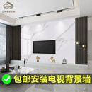 高端电视背景墙金刚防撞板轻奢影视背景板岩板碳晶板墙画装饰扣板 哑光金刚防撞板 平方/元