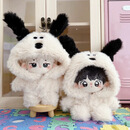 百变魔王可爱超萌10cm20cm40cm海狸loopy公仔娃衣飞行小狗连体衣棉花娃娃 20cm飞行小狗娃衣