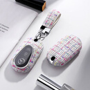 塔克尔适用于24款新奔驰E级钥匙套c级e300le260c260lc200女glc车s400l 奔驰C款小香风白色02