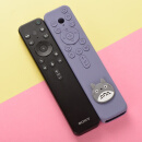 居法颜新款索·尼遥控器保护套米套可爱-7580电视-6590/7591专用套 灰蓝龙猫 不含遥控