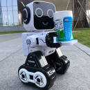 JJR/C儿童早教启智启蒙机器人可对话智能语音控制电动遥控玩具可存钱罐 升级版K10语音对话APP遥控-白色