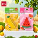 得力（deli）(deli)水果橡皮擦易擦少屑铅笔橡皮擦 儿童小学生考试开学文具 2块装(西瓜+香蕉)