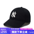 MLB帽子男女棒球帽四季大标软顶遮阳鸭舌帽3ACP6601N-50BKS-F/黑色