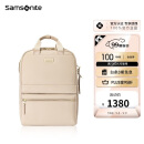 新秀丽（Samsonite）女士双肩包书包高中生电脑包联名款礼物送女友象牙白NO0*35006