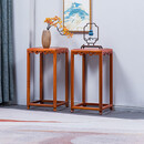 寻古红木家具缅甸花梨（学名：大果紫檀）花架实木中式边桌角几盆栽架花瓶架