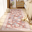 谷蝶卧室床边地毯房间床前长条客厅轻奢垫子美式防滑床尾 少女派对多尼尔棉布底地毯 50*120cm【加厚8mm隔音】