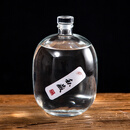 泡酒玻璃瓶酒瓶子空酒瓶高档创意白酒瓶密封家用酒瓶装酒容器 精灵-透明-500ml
