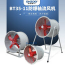 顶卓电气（DINZOO） 防爆轴流排风扇低噪音管道式/固定式/岗位式抽风机 BT35-11-3.55(防爆型)0.75KW固定