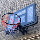 双航墙壁式篮球架 室内室外成人标准篮球框 挂壁式家用篮板 007墙上篮球架-实心篮圈(45CM)