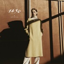 1436珍稀小山羊鹅黄色羊绒呢气质女士连衣裙 鹅黄 170/92A/XL