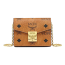 【95成新】MCM  AREN经典花纹单肩钱包卡包干邑色 MYADAXT01CO001 礼物