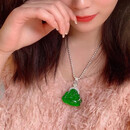 喜吟福天然冰种满绿翡翠佛吊坠佛公吊坠翡翠a货绿笑佛正阳绿玉佛挂件