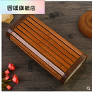 木枕头颈椎竹枕头竹筒枕头竹子空心颈椎护颈硬圆形木质病人实用实木夏季 大号镂空空心枕36*17*8